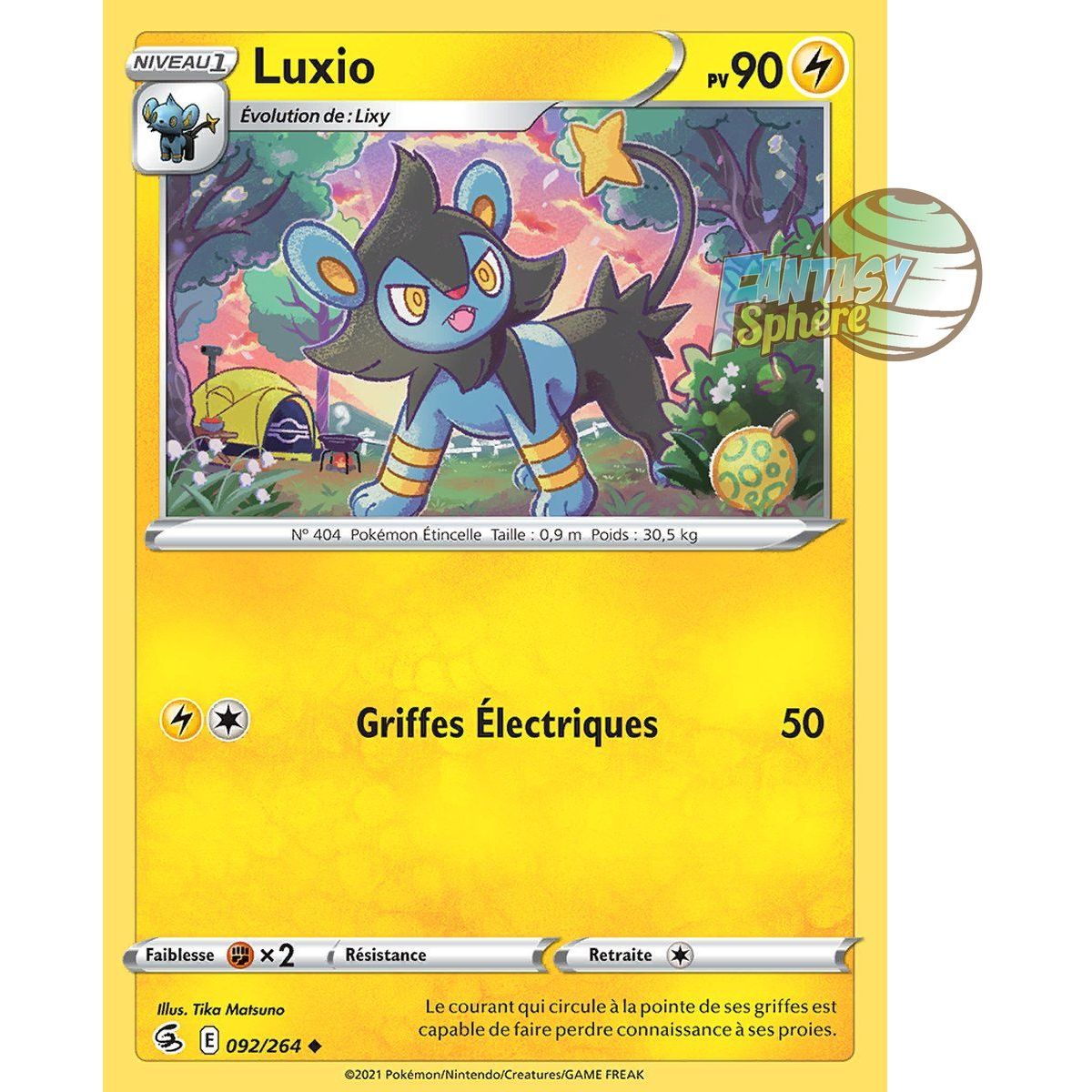 Luxio - Uncommon 92/264 - Sword and Shield 8 Fusion Fist