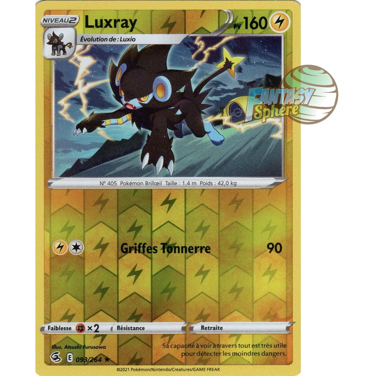 Luxray - Reverse 93/264 - Sword and Shield 8 Fist of Fusion