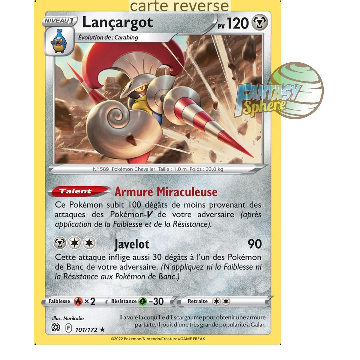 Lançargot - Reverse 101/172 - Sword and Shield 9 Sparkling Stars