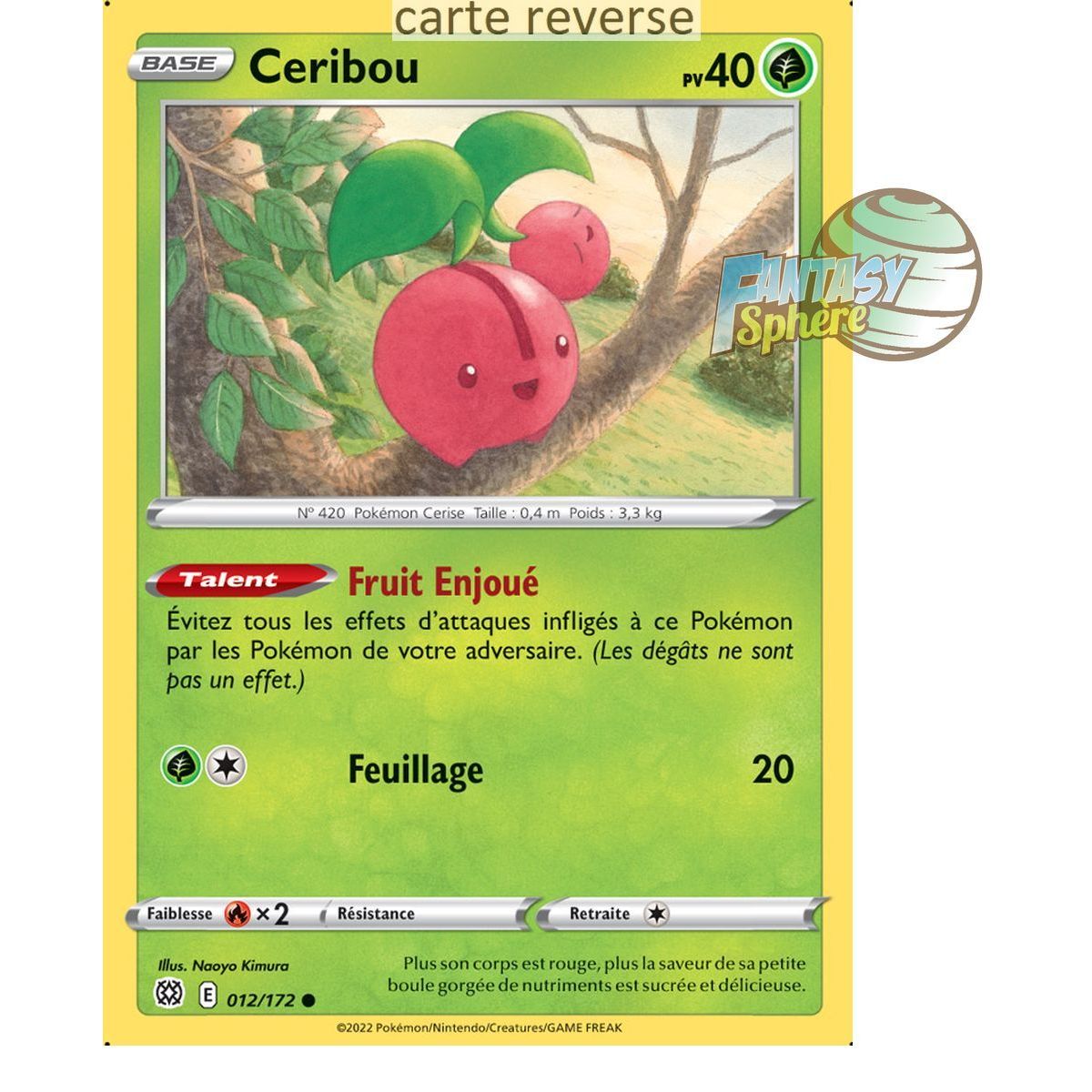 Ceribou - Reverse 12/172 - Sword and Shield 9 Sparkling Stars