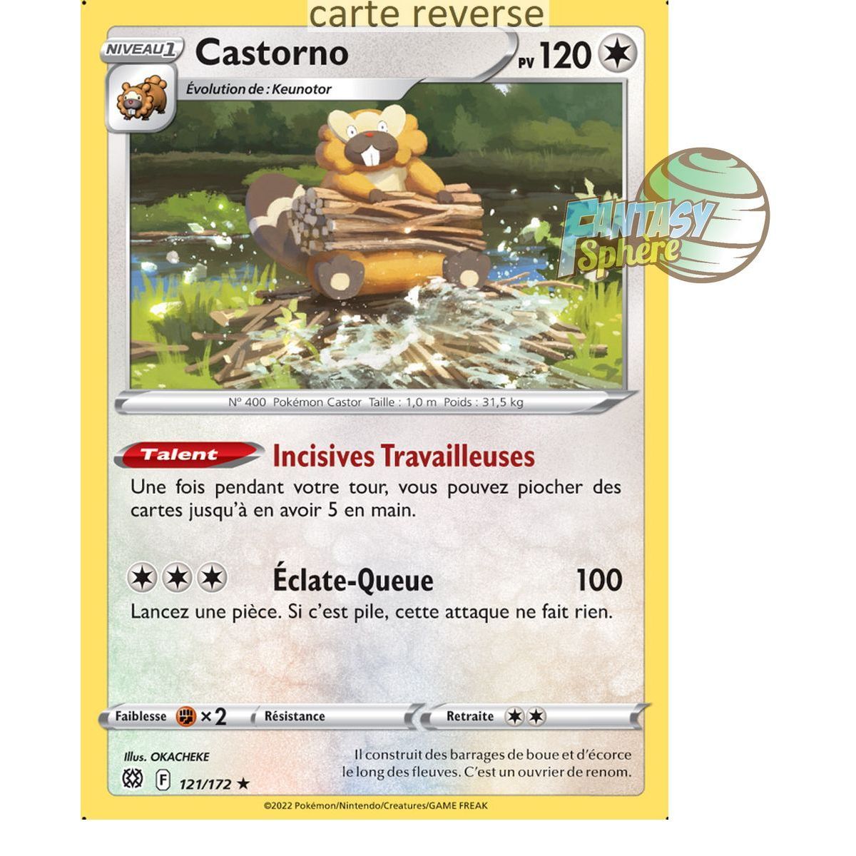 Item Castorno - Reverse 121/172 - Sword and Shield 9 Sparkling Stars