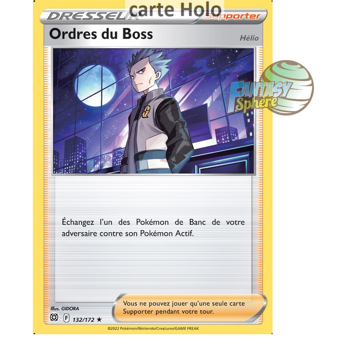 Boss's Orders (Helio) - Holo Rare 132/172 - Sword and Shield 9 Sparkling Stars