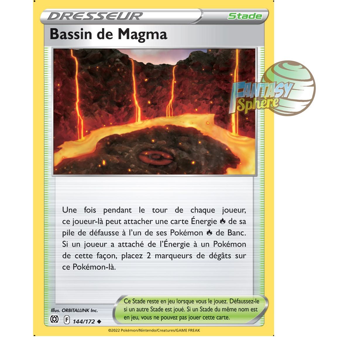 Magma Pool - Uncommon 144/172 - Sword and Shield 9 Sparkling Stars