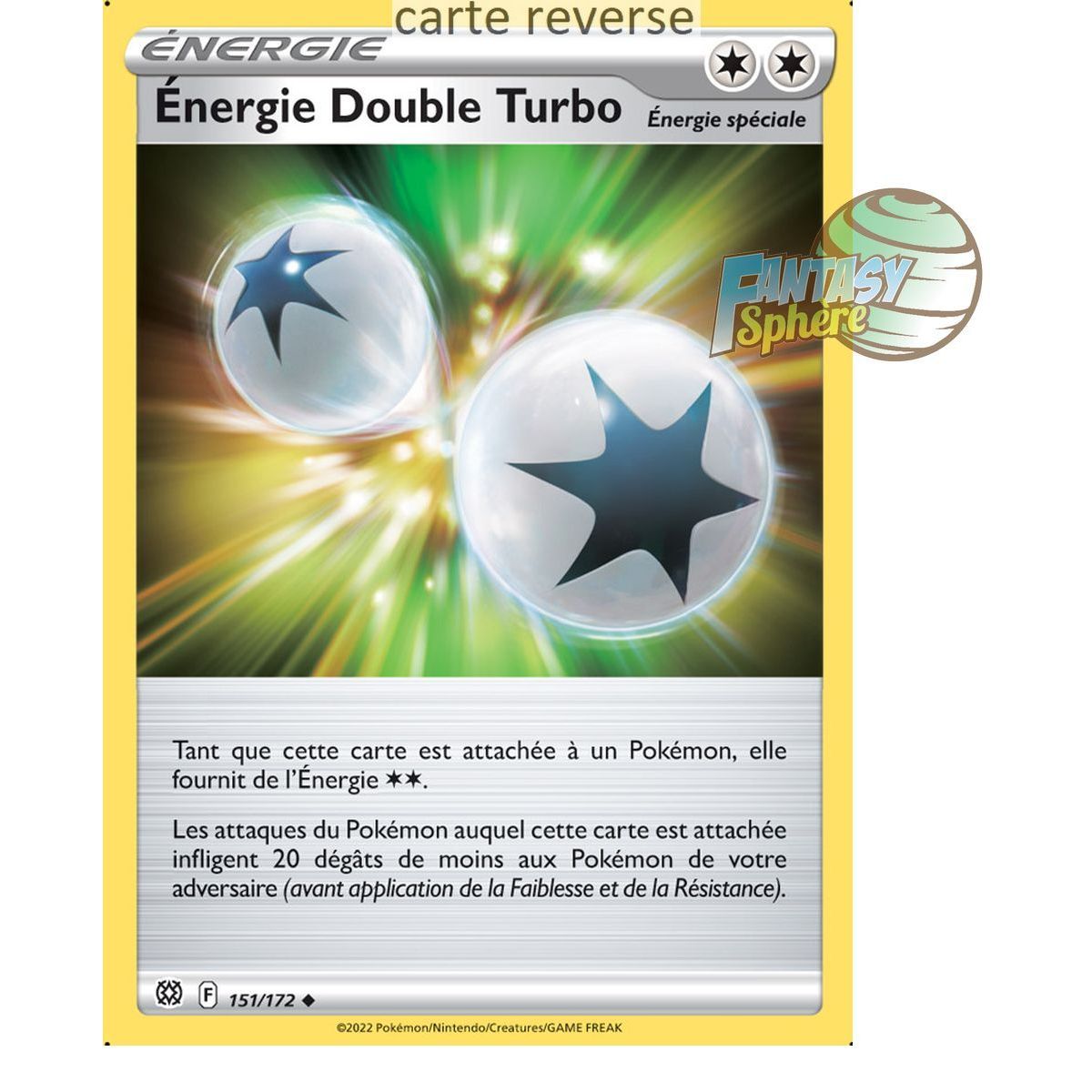 Item Double Turbo Energy - Reverse 151/172 - Sword and Shield 9 Sparkling Stars