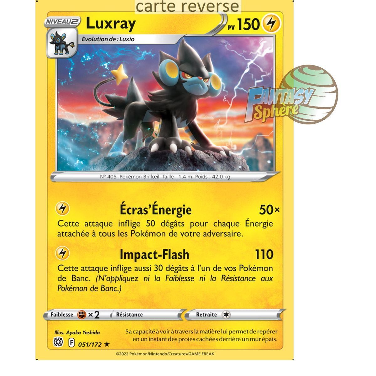 Luxray - Reverse 51/172 - Sword and Shield 9 Sparkling Stars