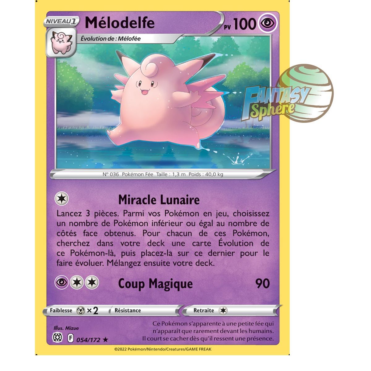 Item Clefable - Rare 54/172 - Sword and Shield 9 Sparkling Stars