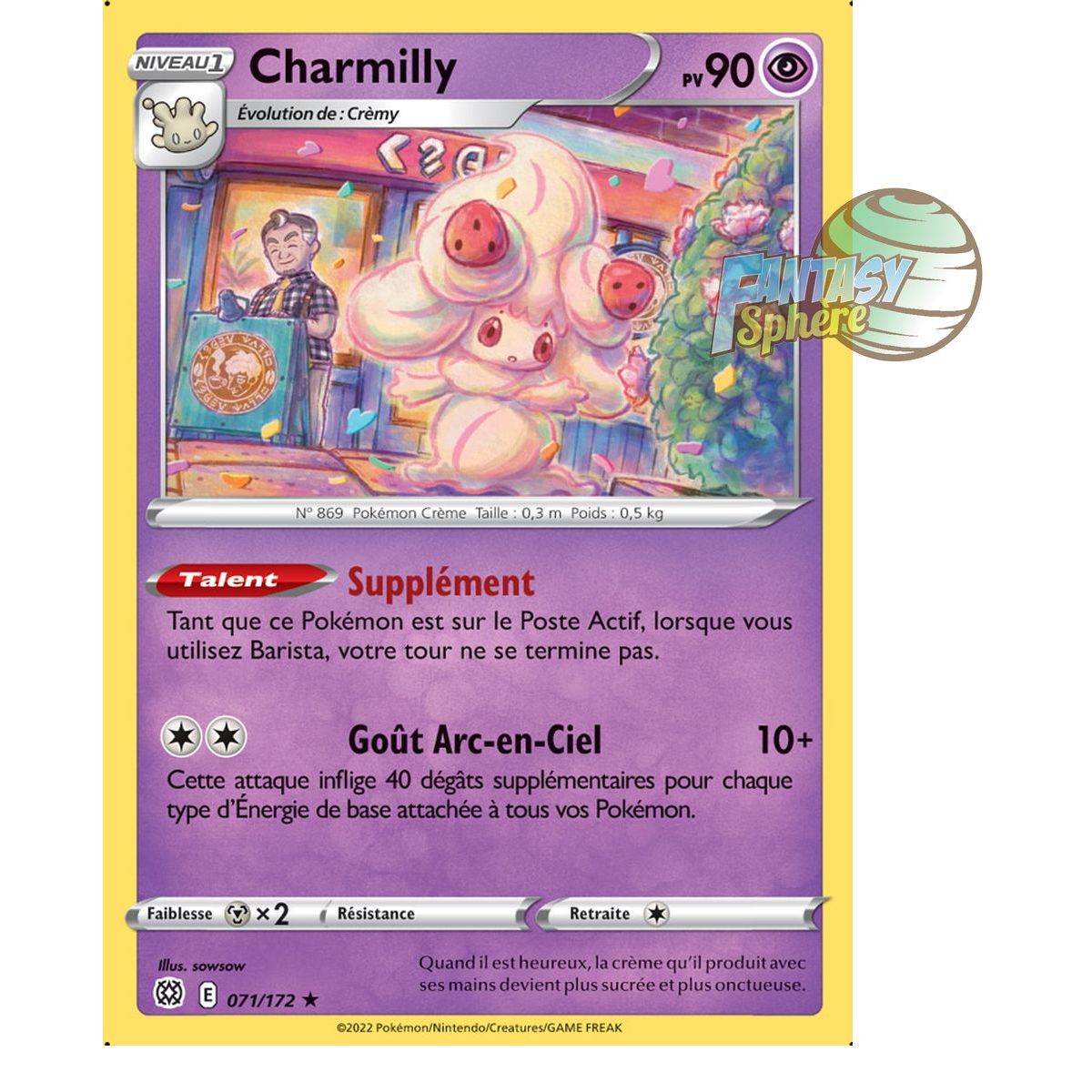 Charmilly - Rare 71/172 - Sword and Shield 9 Sparkling Stars
