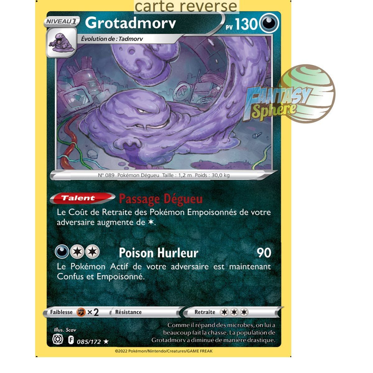 Grotadmorv - Reverse 85/172 - Sword and Shield 9 Sparkling Stars