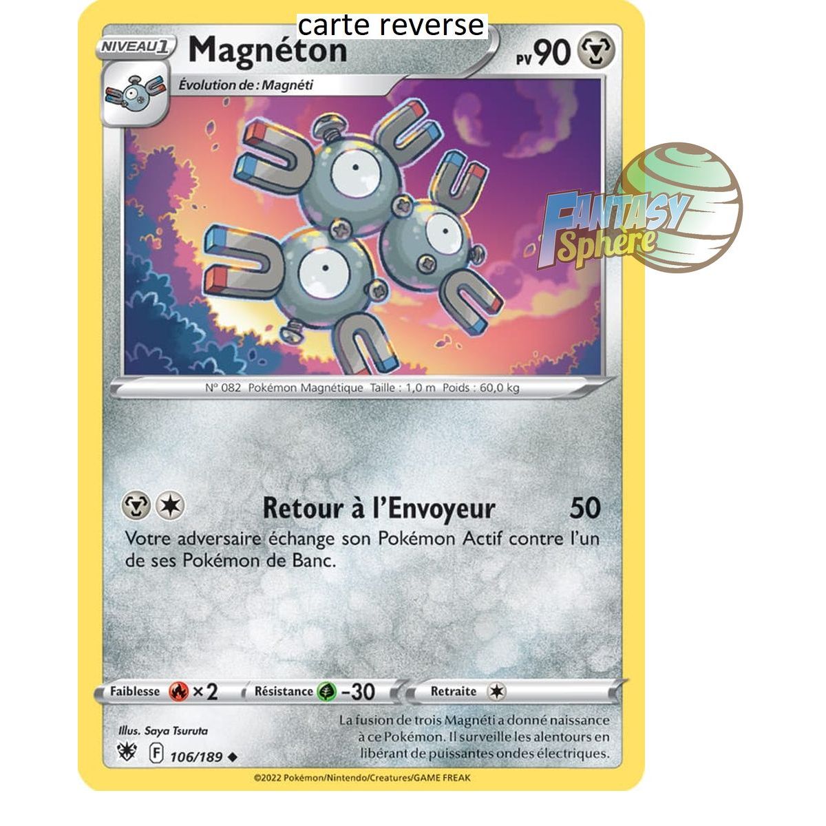 Magneton - Reverse 106/189 - Sword and Shield 10 Radiant Stars