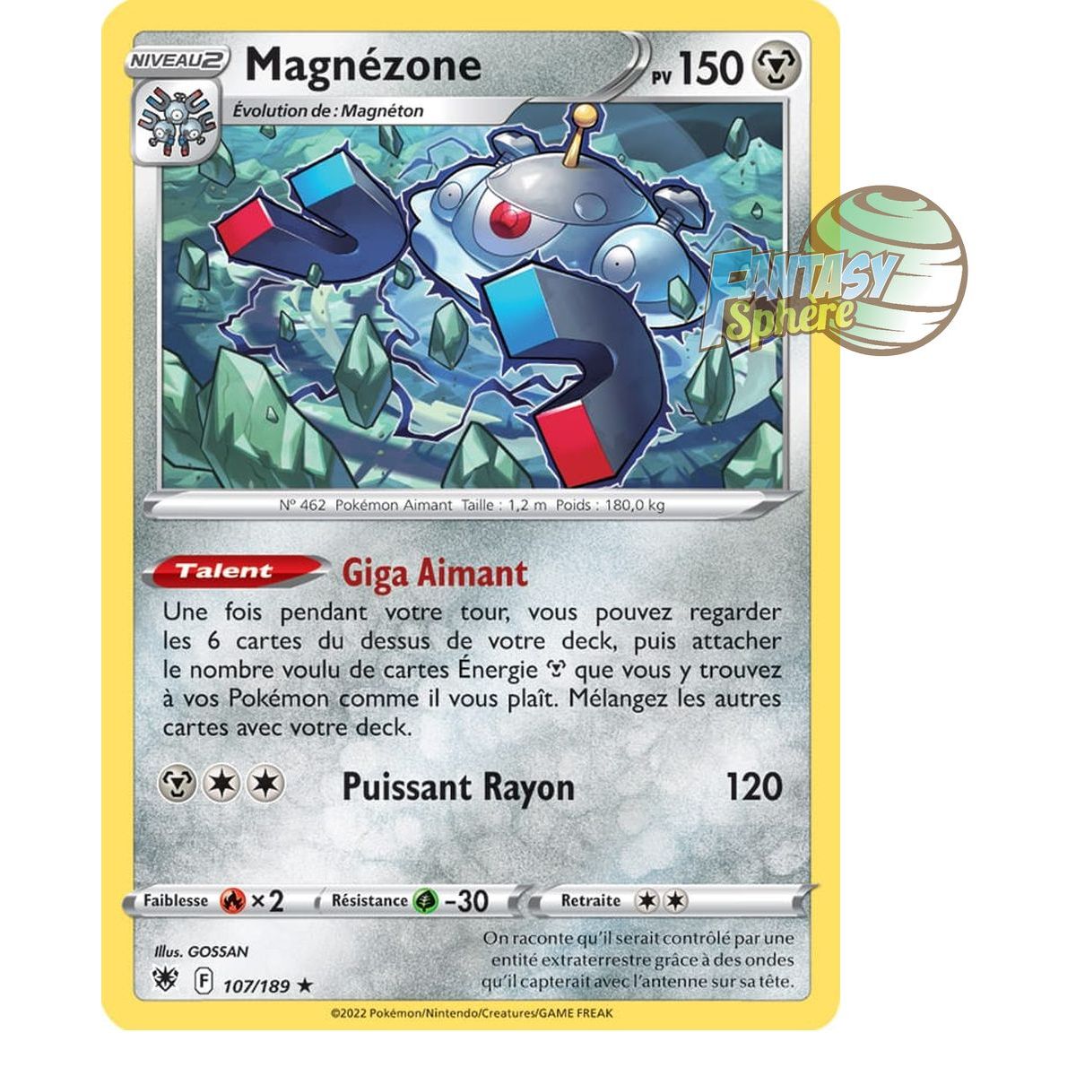 Magnezone - Holo Rare 107/189_H - Sword and Shield 10 Radiant Stars