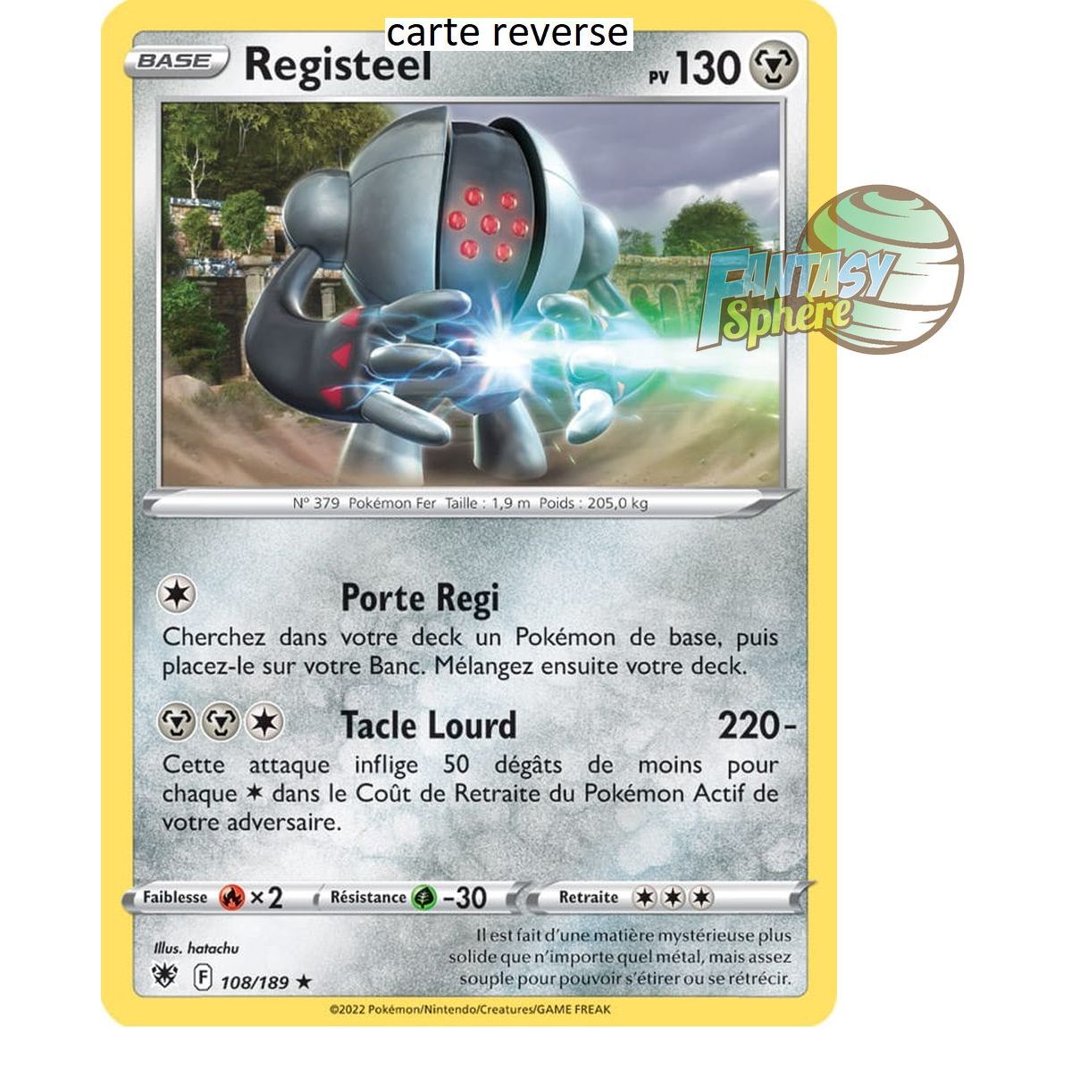 Registeel - Reverse 108/189 - Sword and Shield 10 Radiant Stars