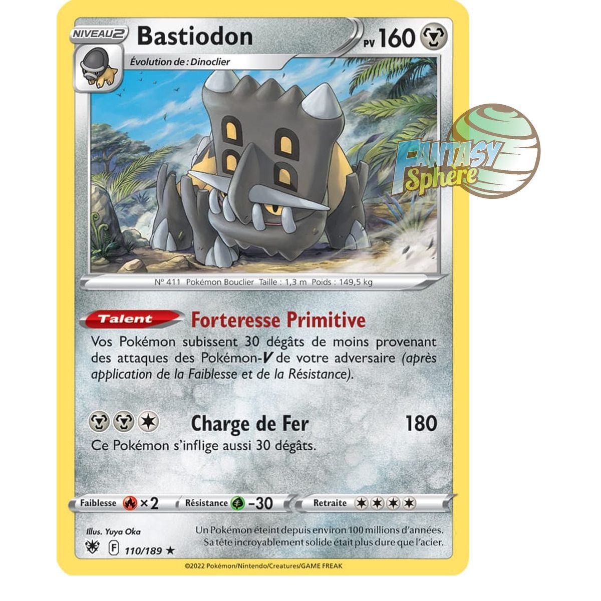 Bastiodon - Holo Rare 110/189_H - Sword and Shield 10 Radiant Stars