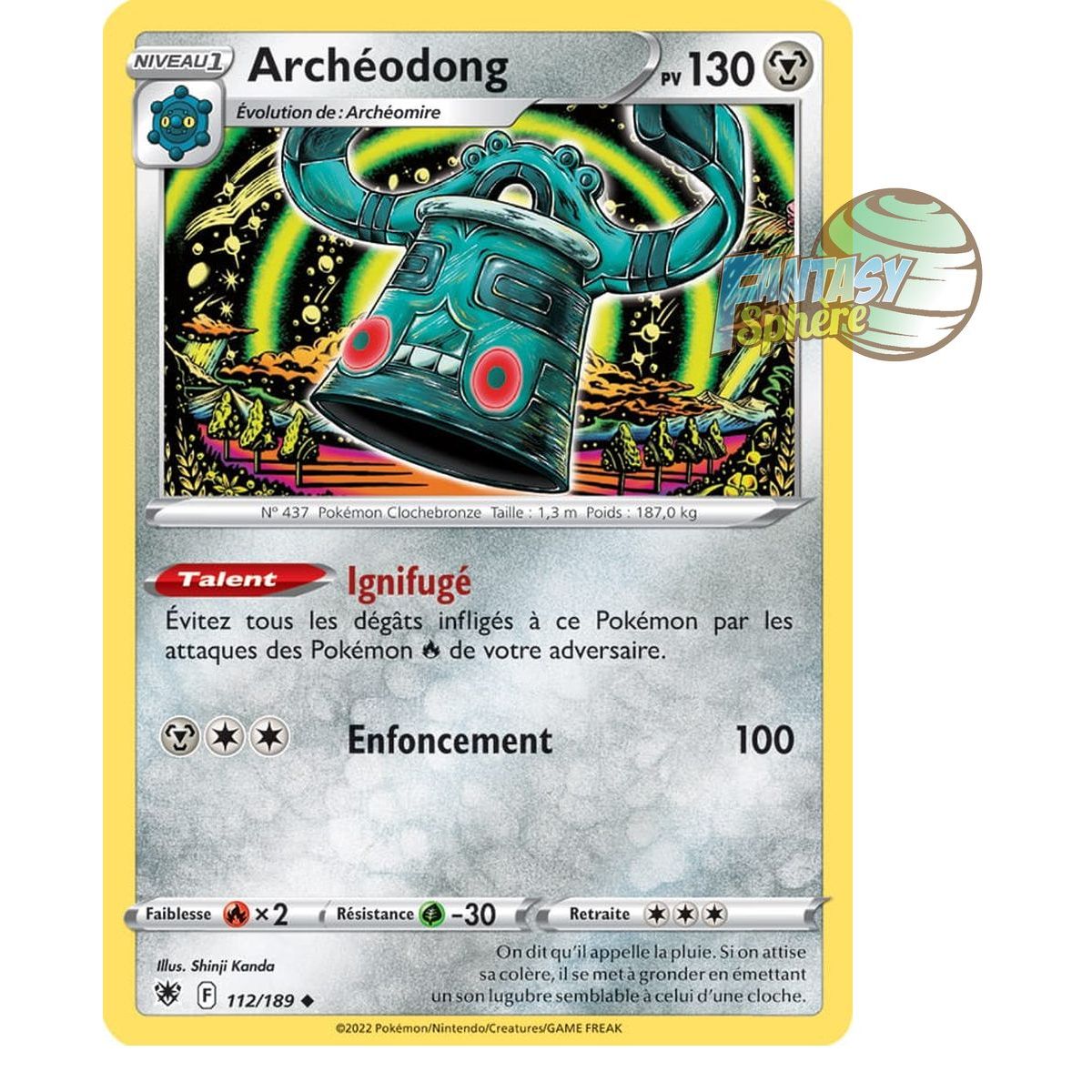 Archeodong - Uncommon 112/189 - Sword and Shield 10 Radiant Stars