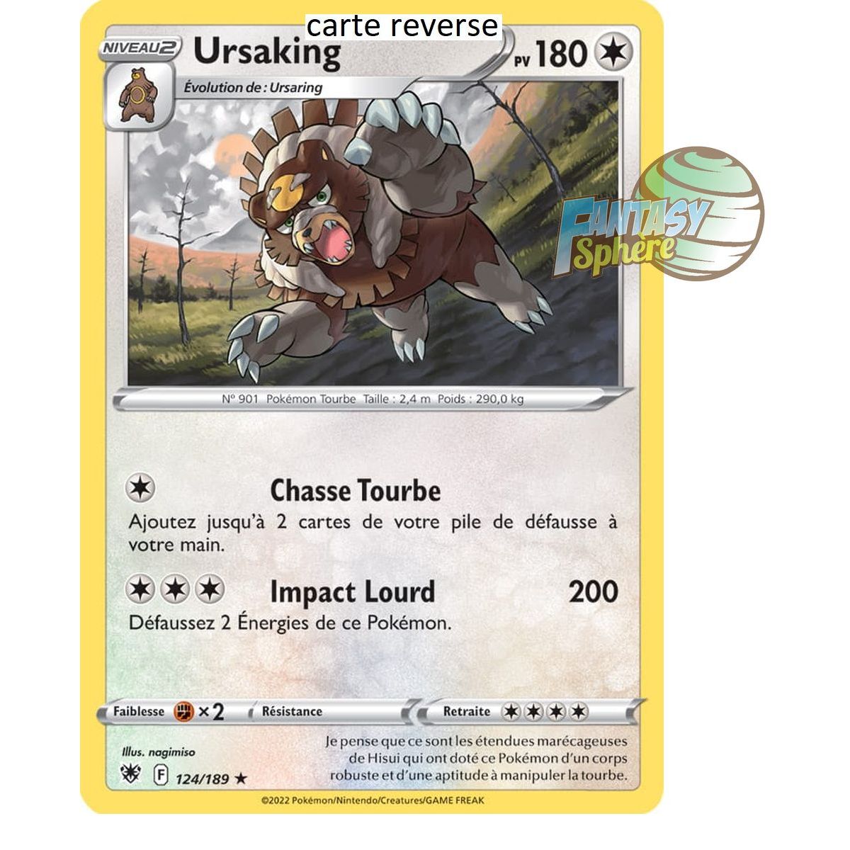 Ursaking - Reverse 124/189 - Sword and Shield 10 Radiant Stars