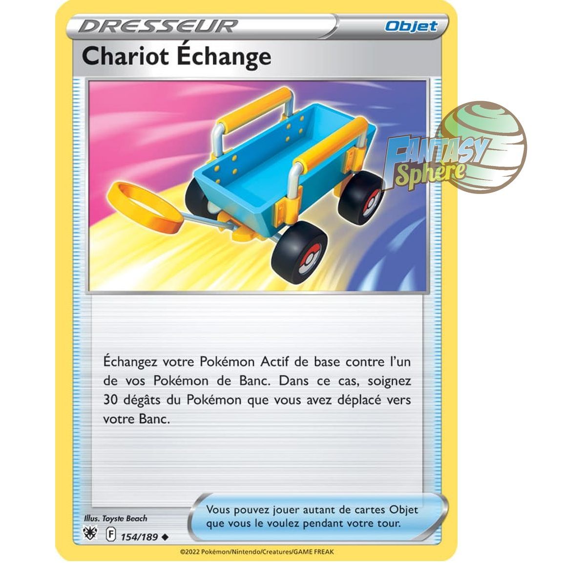 Chariot Exchange - Uncommon 154/189 - Sword and Shield 10 Radiant Stars