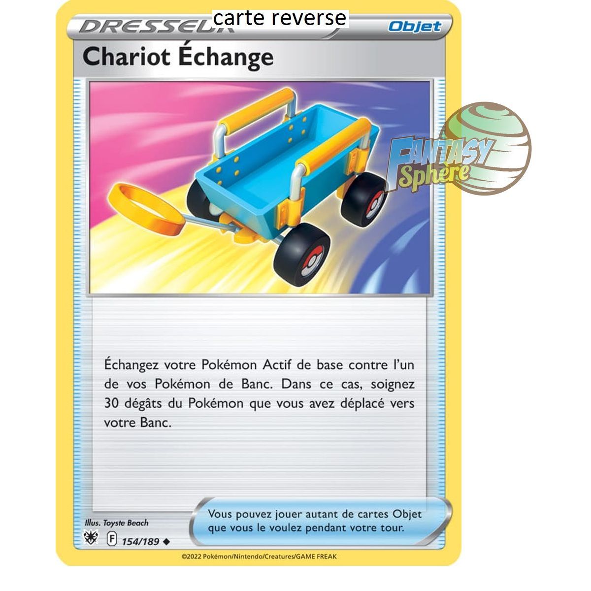 Item Chariot Exchange - Reverse 154/189 - Sword and Shield 10 Radiant Stars