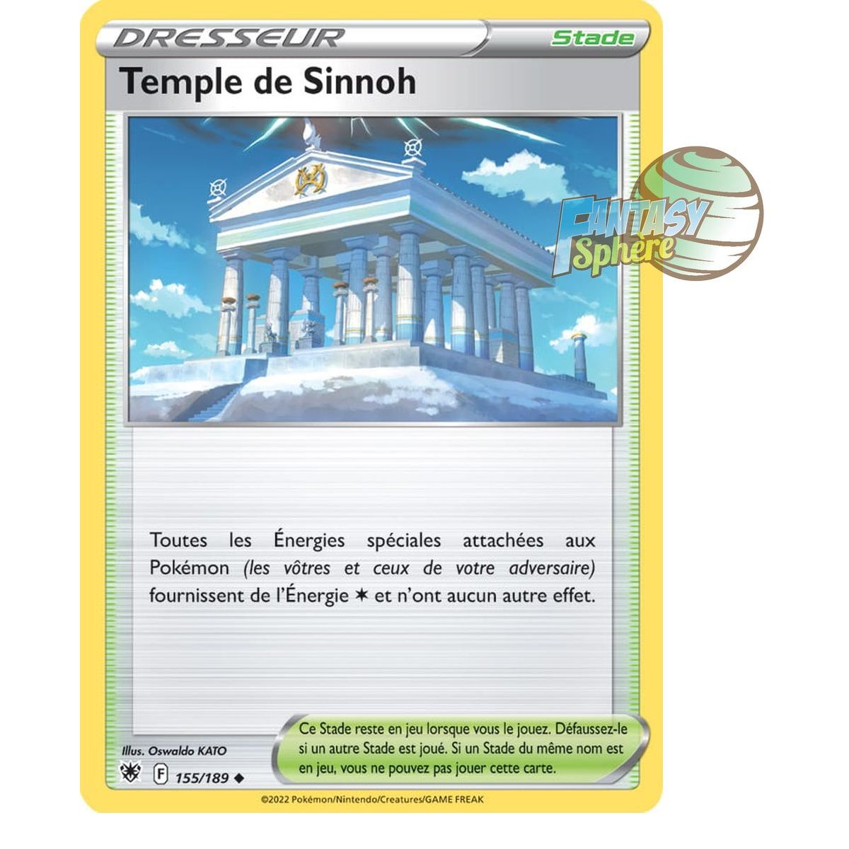 Item Sinnoh Temple - Uncommon 155/189 - Sword and Shield 10 Radiant Stars
