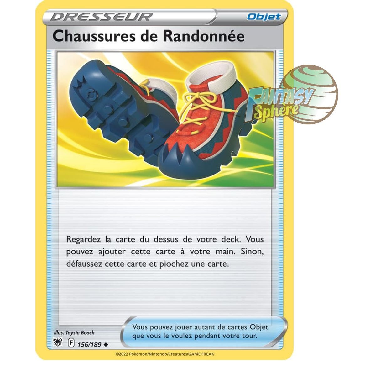 Hiking Boots - Uncommon 156/189 - Sword and Shield 10 Radiant Stars