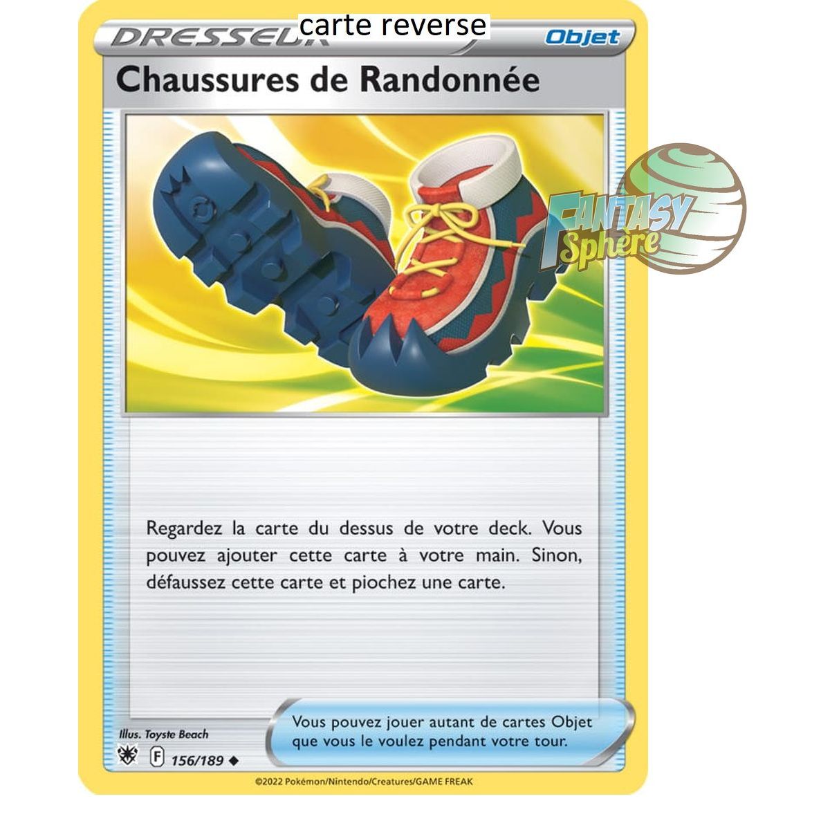 Hiking Shoes - Reverse 156/189 - Sword and Shield 10 Radiant Stars