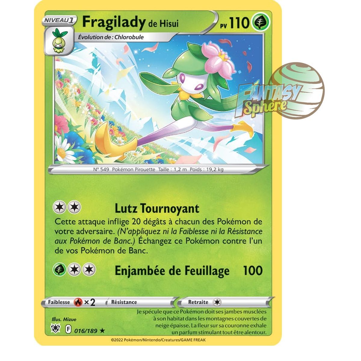 Fragilady by Hisui - Holo Rare 16/189_H - Sword and Shield 10 Radiant Stars