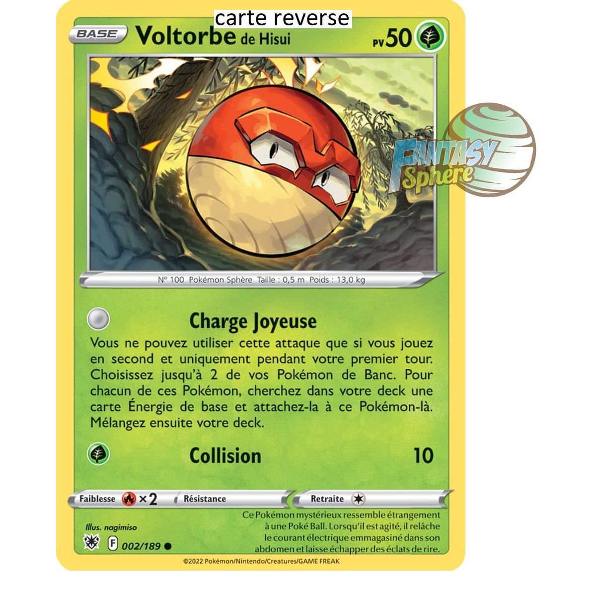 Item Hisui's Voltorbe - Reverse 2/189 - Sword and Shield 10 Radiant Stars