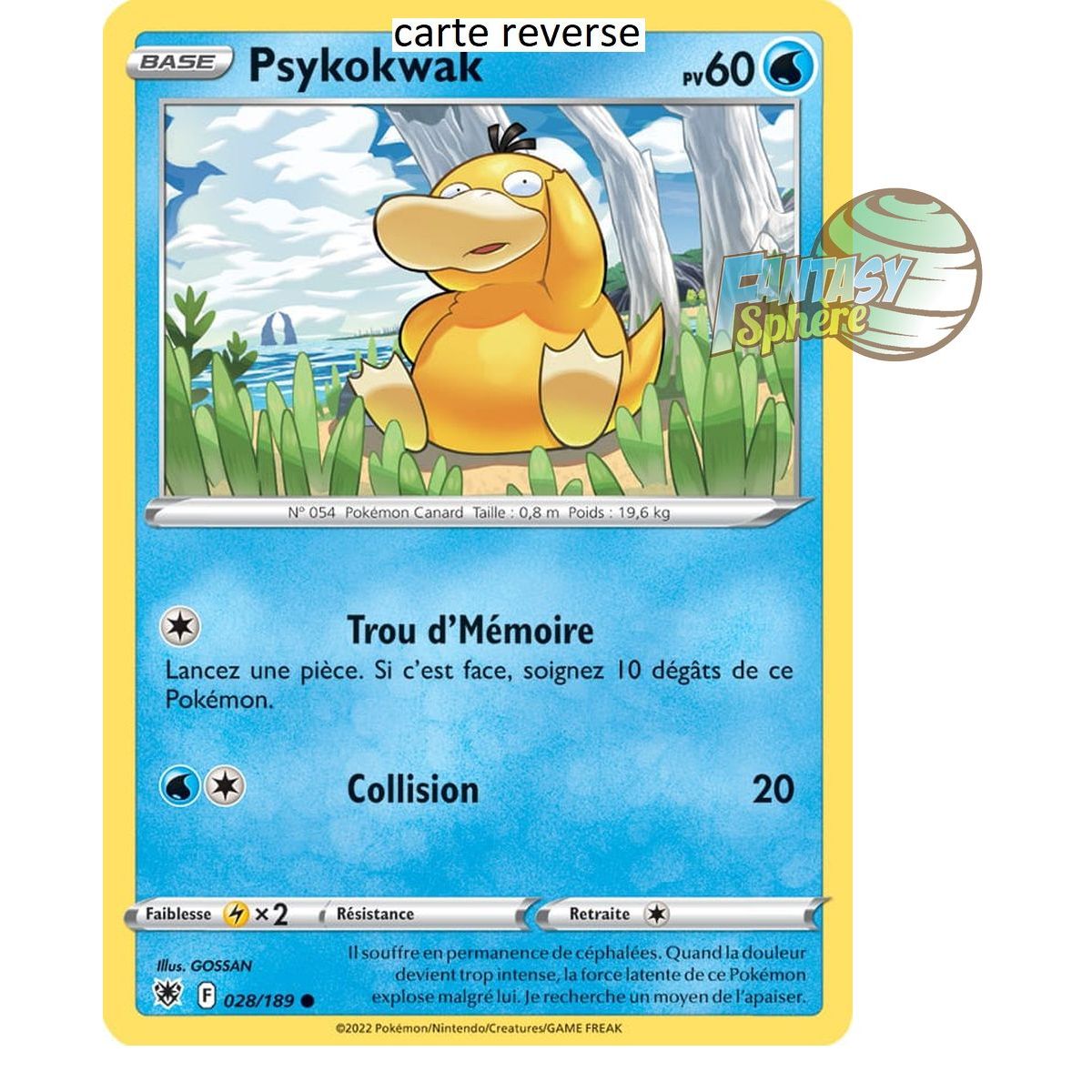 Psyduck - Reverse 28/189 - Sword and Shield 10 Radiant Stars