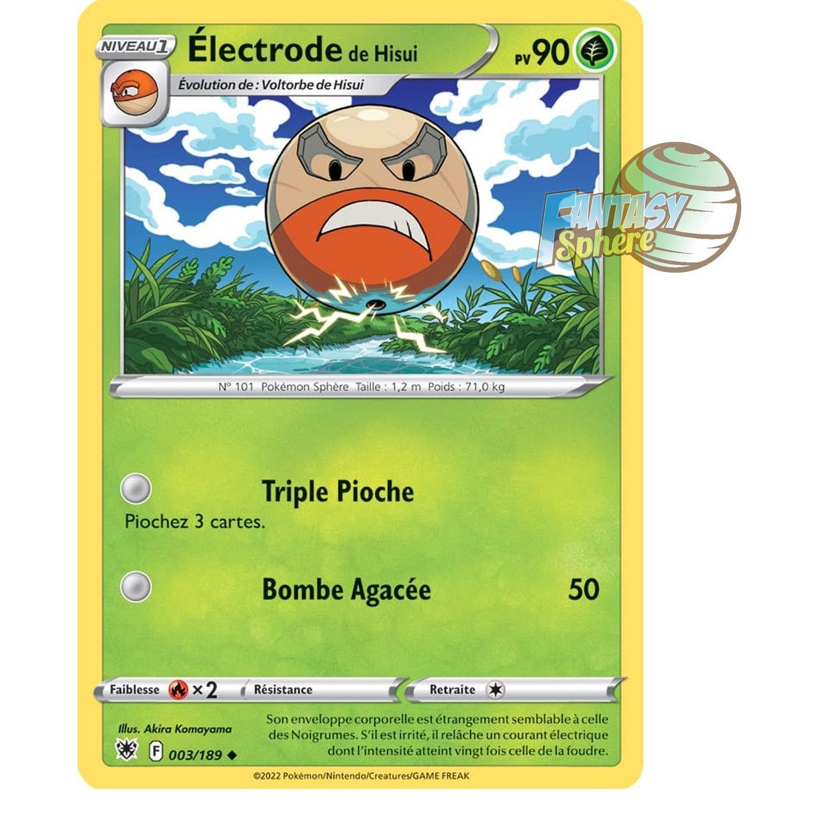 Item Hisui Electrode - Uncommon 3/189 - Sword and Shield 10 Radiant Stars
