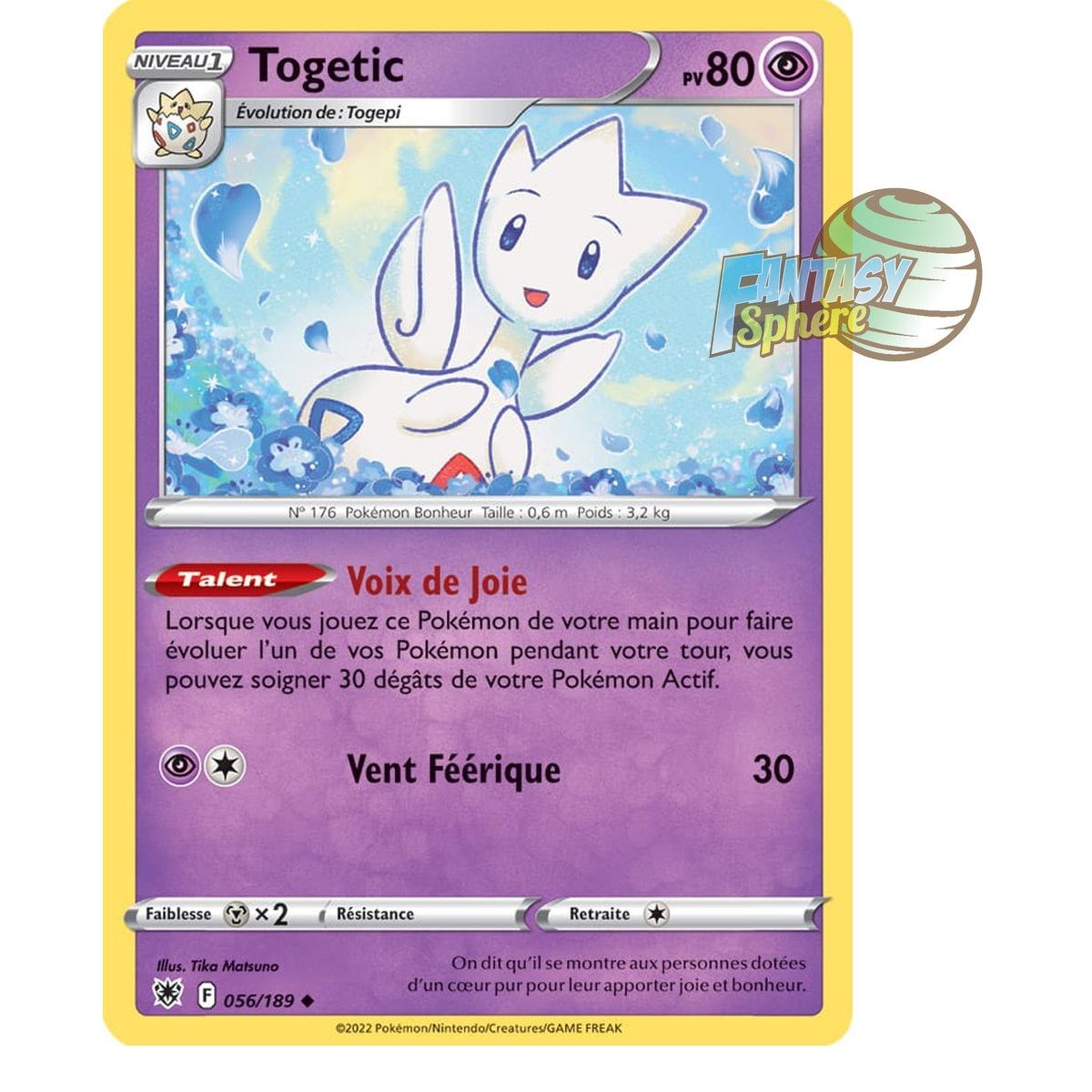 Togetic - Uncommon 56/189 - Sword and Shield 10 Radiant Stars