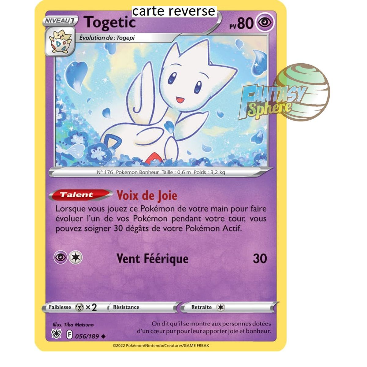 Togetic - Reverse 56/189 - Sword and Shield 10 Radiant Stars