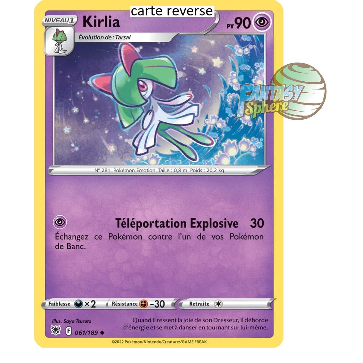 Kirlia - Reverse 61/189 - Sword and Shield 10 Radiant Stars