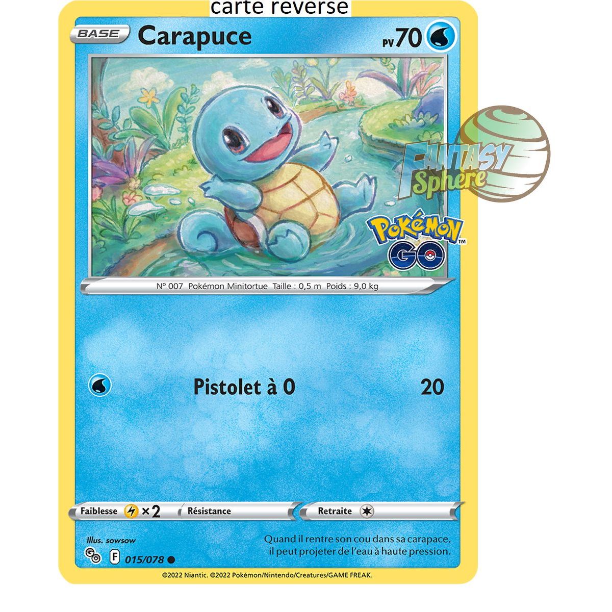 Squirtle - Reverse 15/78 - Sword and Shield 10.5 Pokemon GO