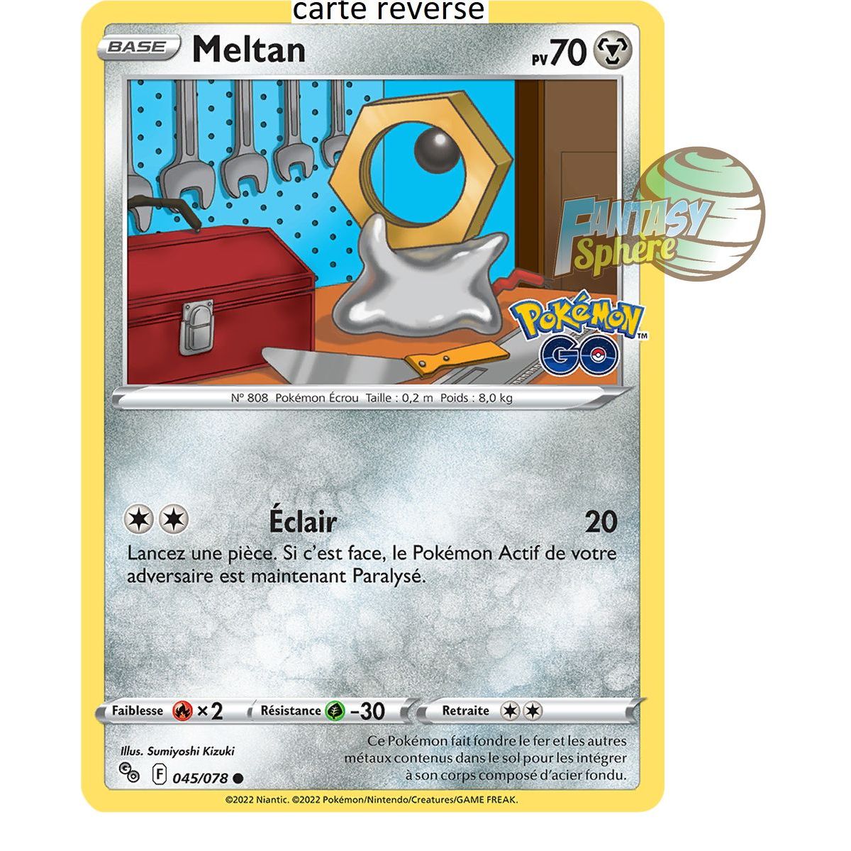 Item Meltan - Reverse 45/78 - Sword and Shield 10.5 Pokemon GO