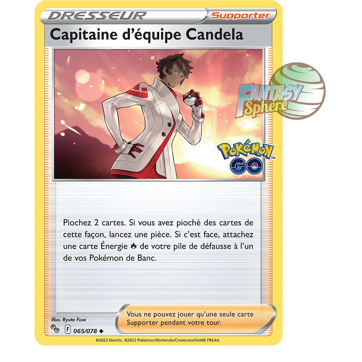 Team Captain Candela - Uncommon 65/78 - Sword and Shield 10.5 Pokemon GO