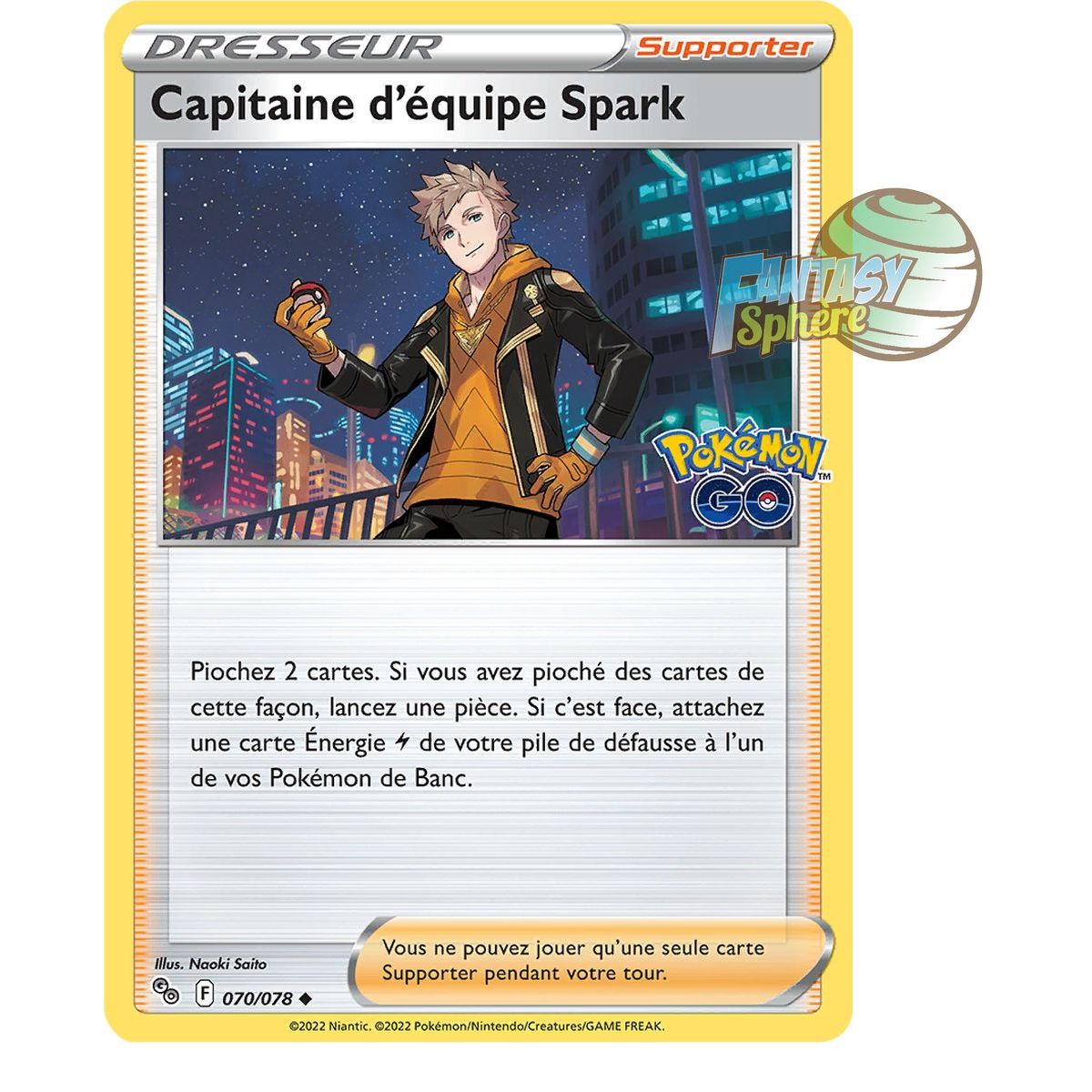 Team Captain Spark - Uncommon 70/78 - Sword and Shield 10.5 Pokemon GO