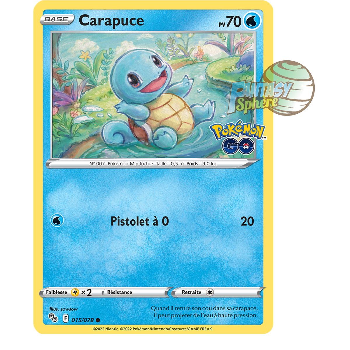 Squirtle - Common 15/78 - Sword and Shield 10.5 Pokemon GO