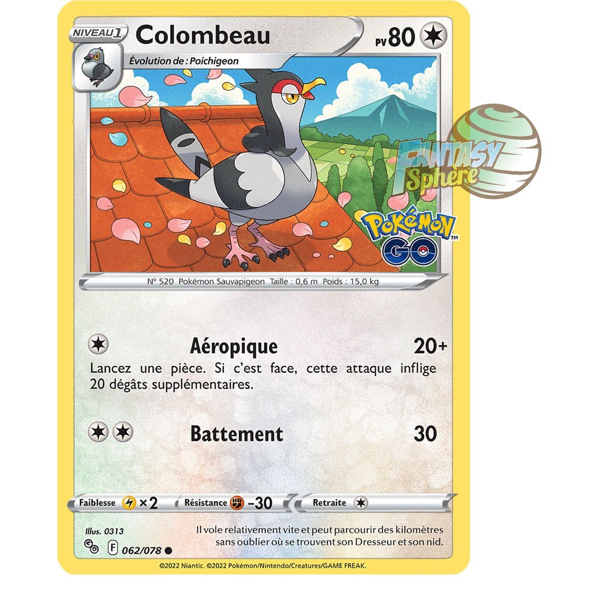 Colombeau - Commune 62/78 - Sword and Shield 10.5 Pokemon GO
