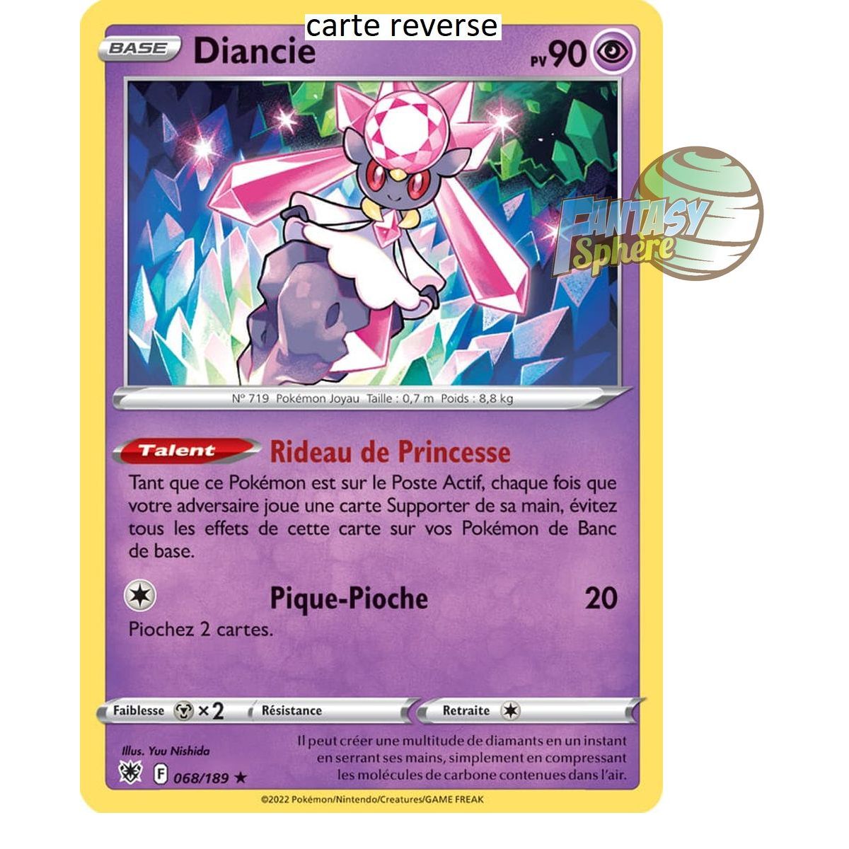 Item Diancie - Reverse 68/189 - Sword and Shield 10 Radiant Stars