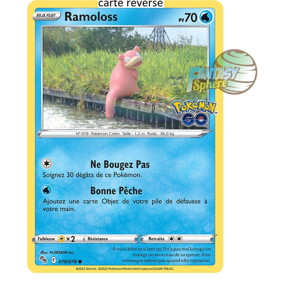 Slowpoke - Reverse 19/78 - Sword and Shield 10.5 Pokemon GO