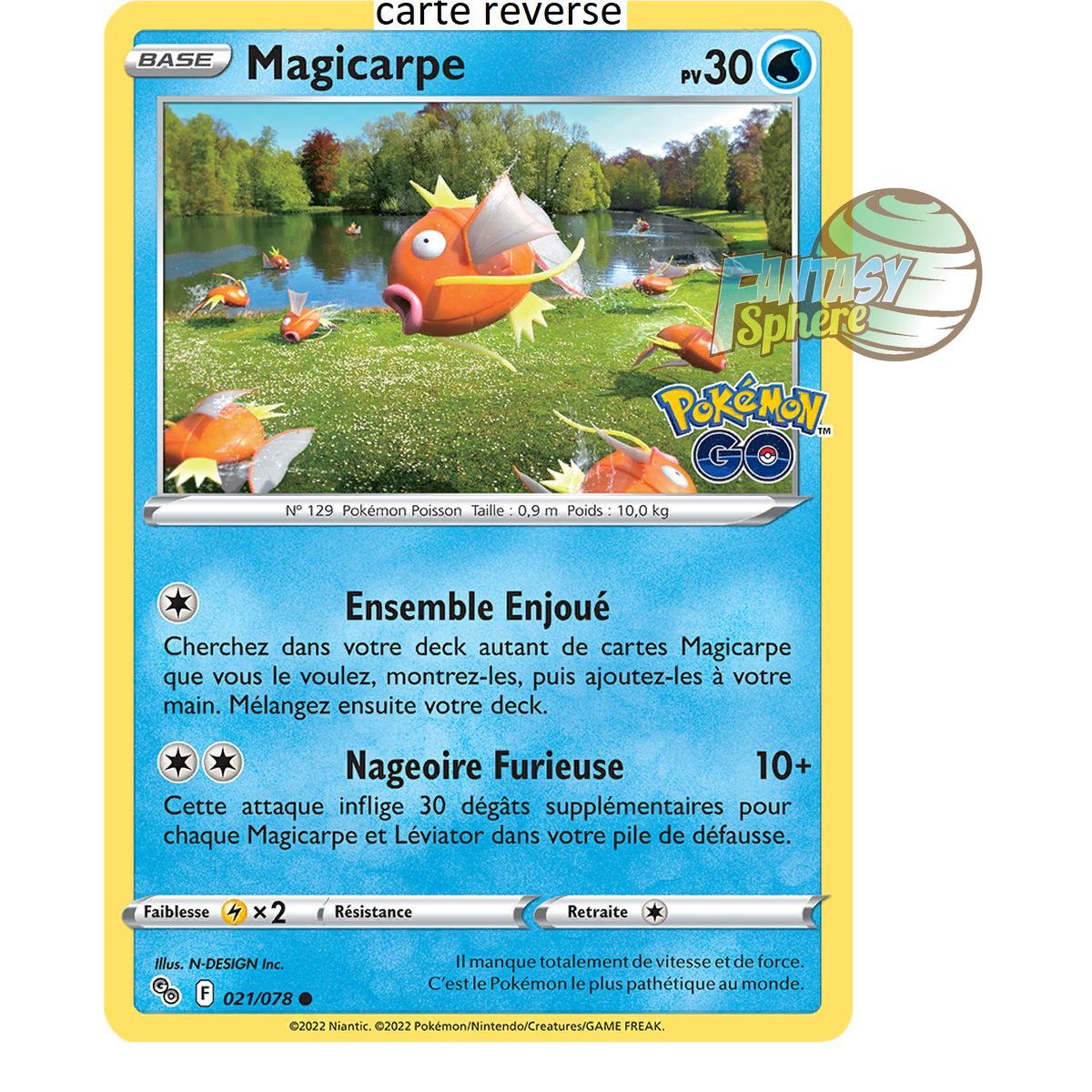 Magikarp - Reverse 21/78 - Sword and Shield 10.5 Pokemon GO