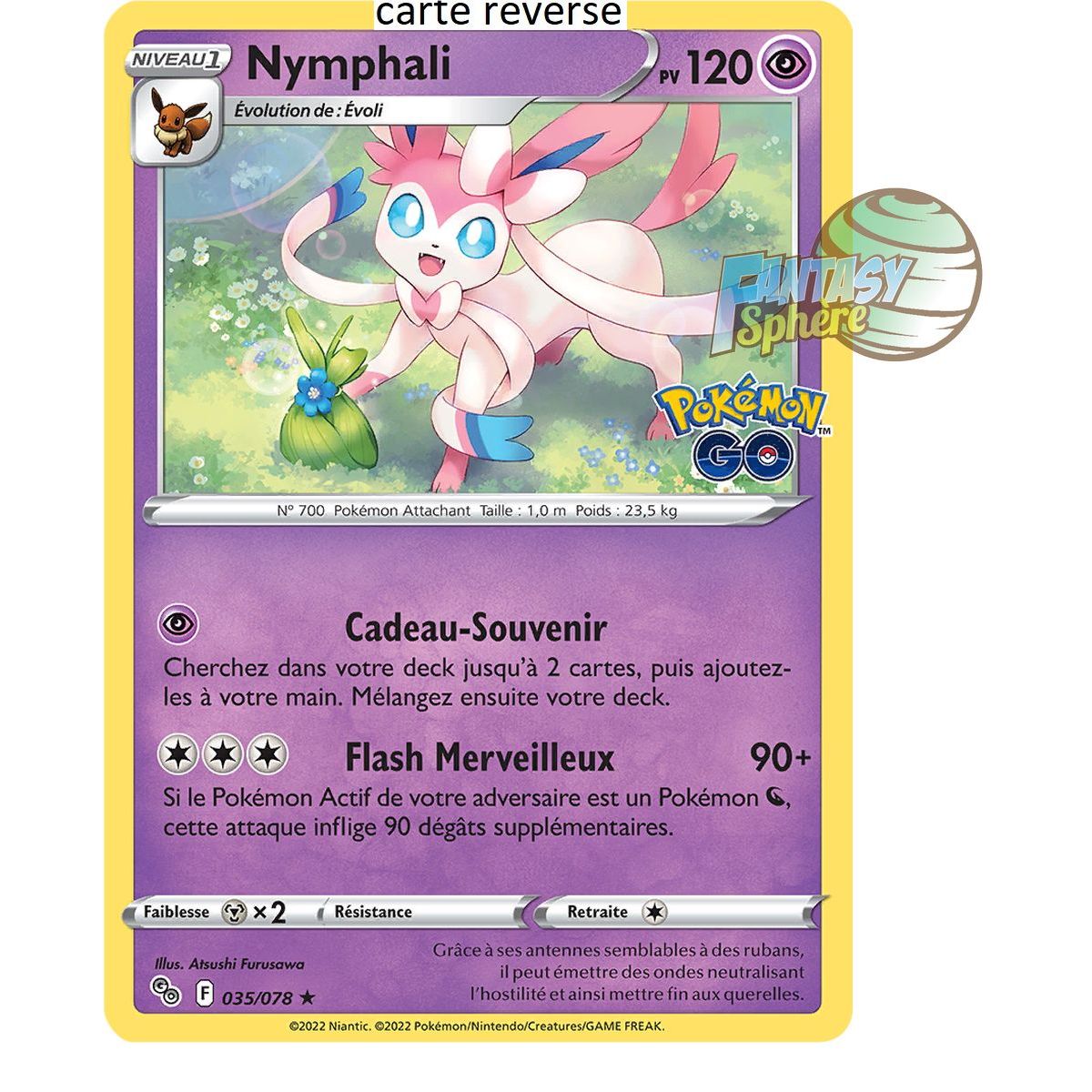 Sylveon - Reverse 35/78 - Sword and Shield 10.5 Pokemon GO