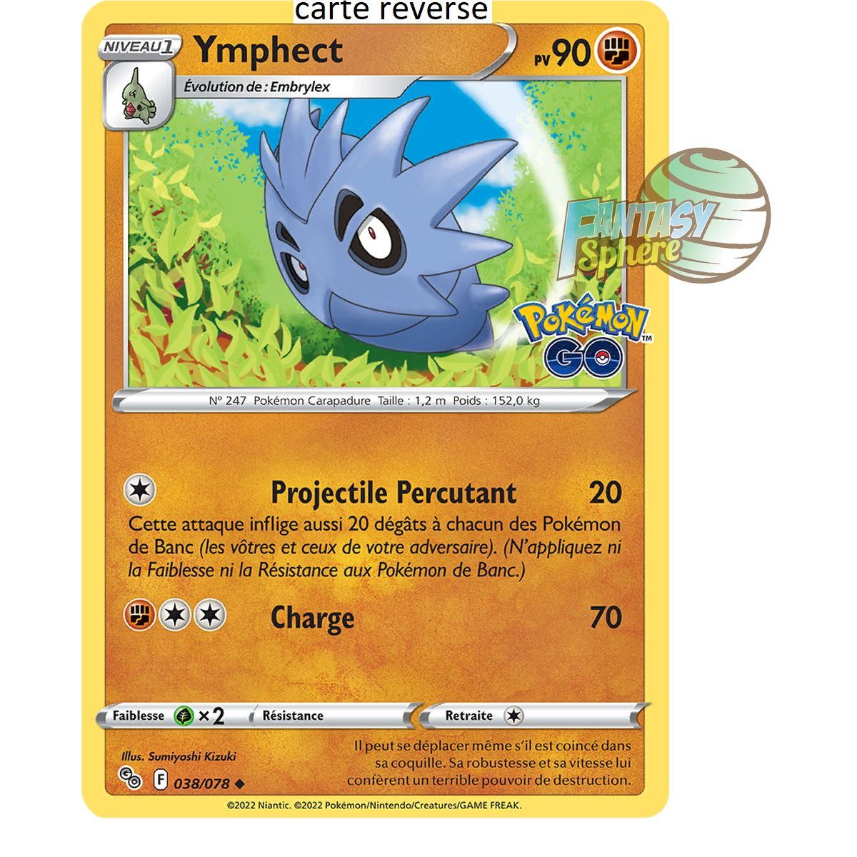 Ymphect - Reverse 38/78 - Sword and Shield 10.5 Pokemon GO