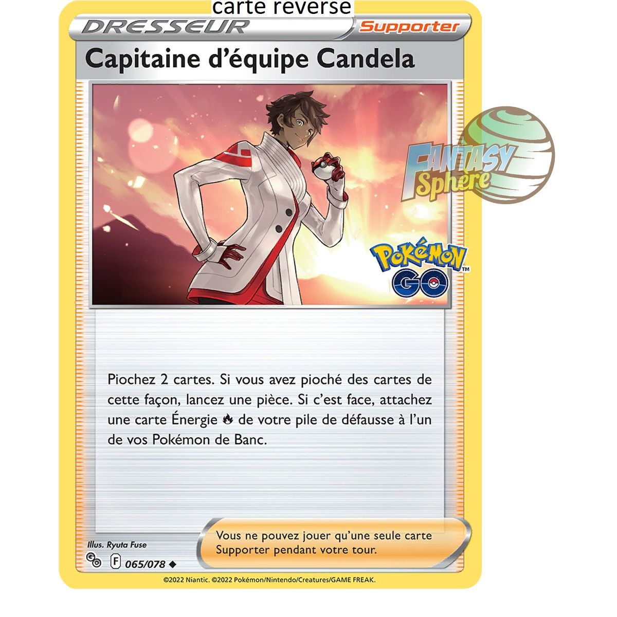 Item Team Captain Candela - Reverse 65/78 - Sword and Shield 10.5 Pokemon GO