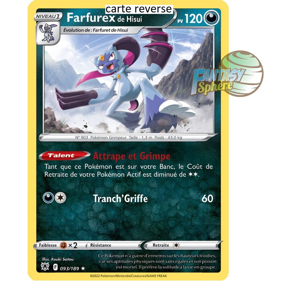 Hisui's Farfurex - Reverse 93/189 - Sword and Shield 10 Radiant Stars