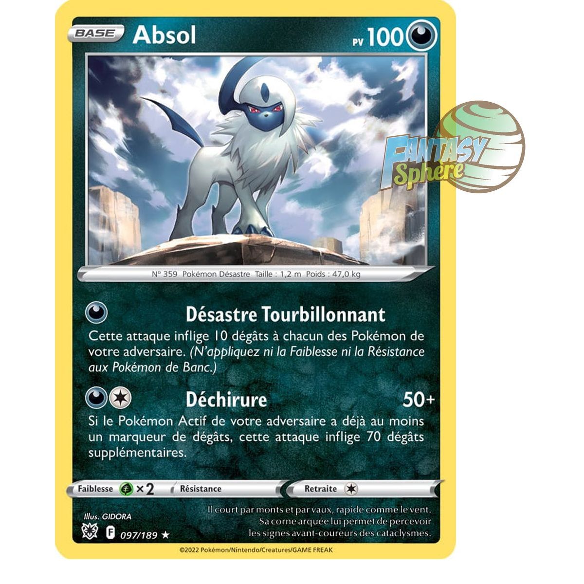 Absol - Holo Rare 97/189_H - Sword and Shield 10 Radiant Stars