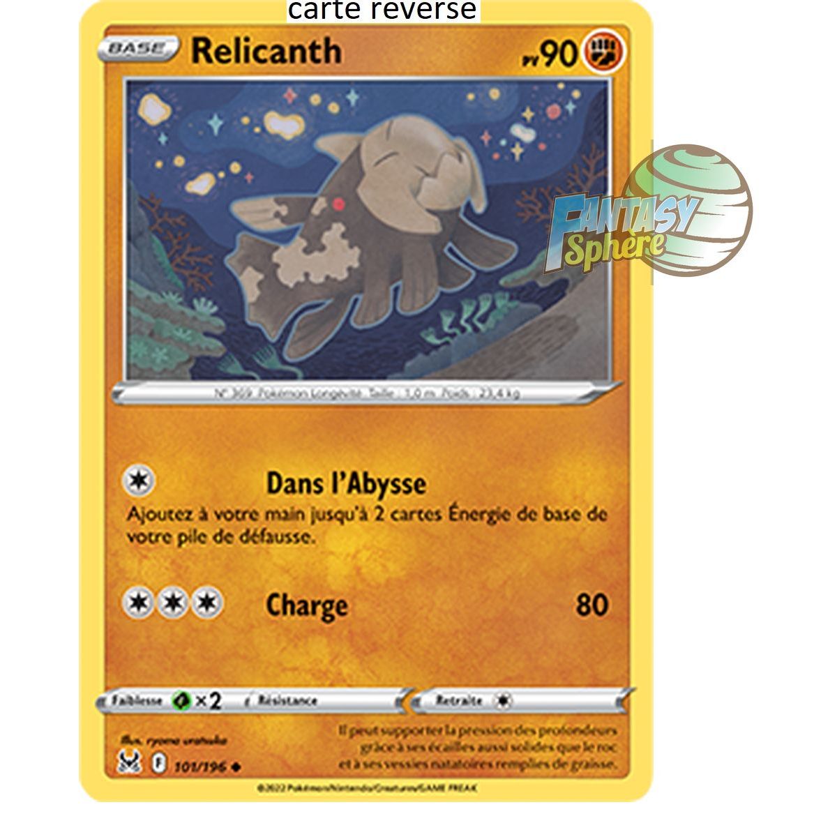 Relicanth - Reverse 101/196_R - Sword and Shield 11 Lost Origin