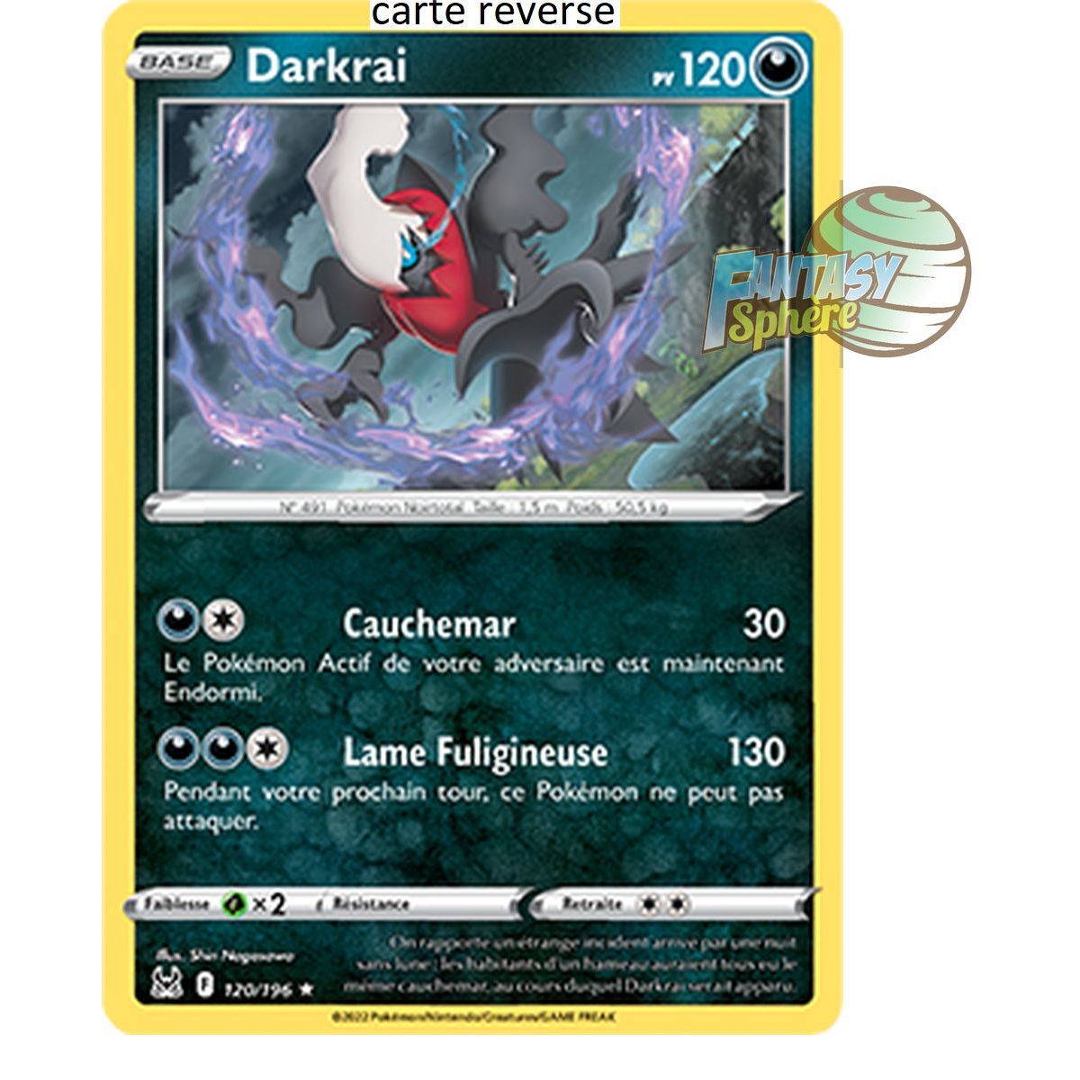 Darkrai - Reverse 120/196_R - Sword and Shield 11 Lost Origin