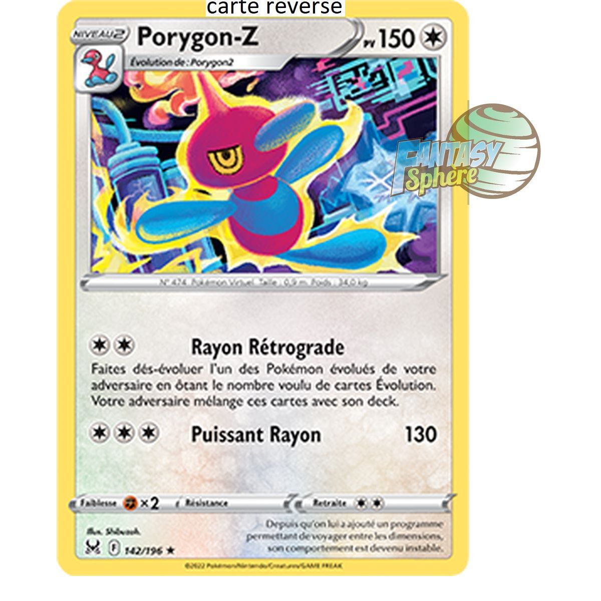 Porygon-Z - Reverse 142/196_R - Sword and Shield 11 Lost Origin