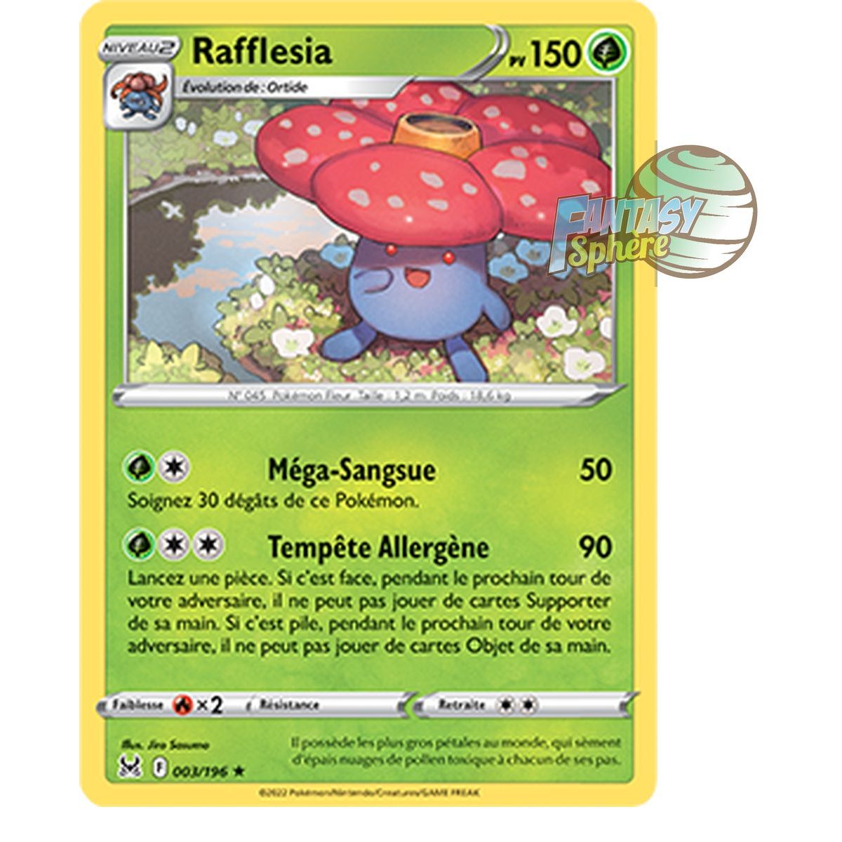 Rafflesia - Holo Rare 3/196_H - Sword and Shield 11 Lost Origin