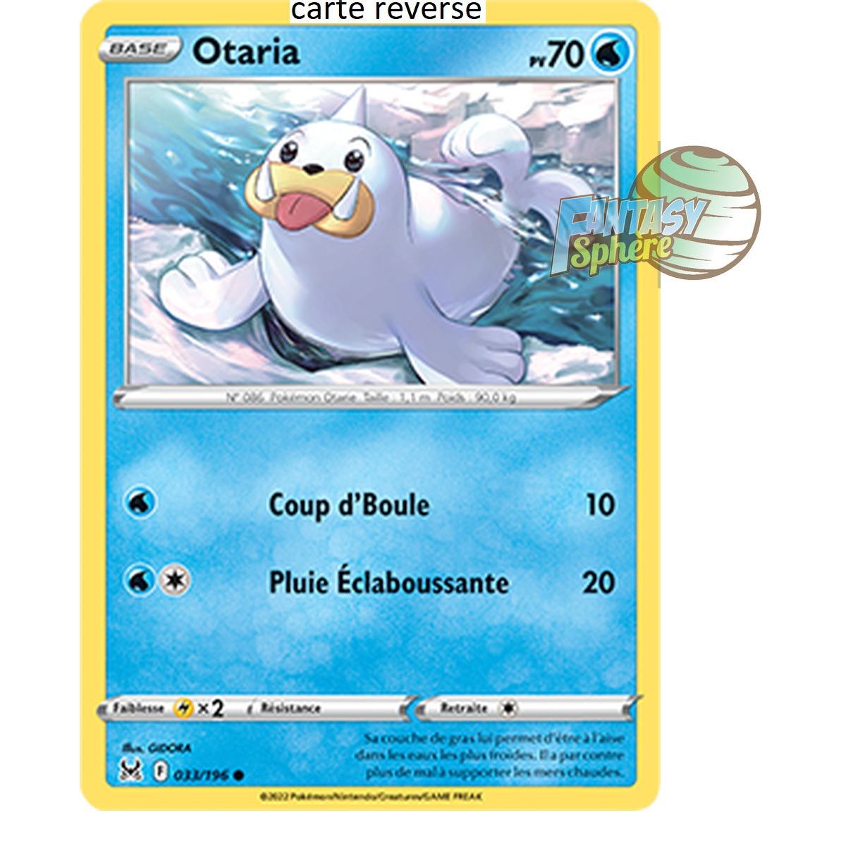 Otaria - Reverse 33/196_R - Sword and Shield 11 Lost Origin