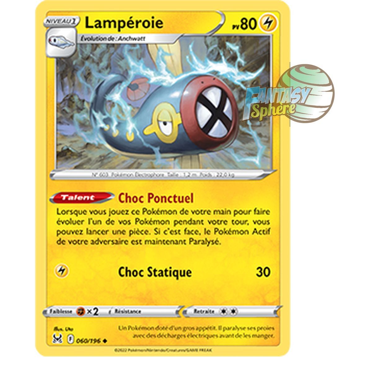 Lamperoia - Uncommon 60/196 - Sword and Shield 11 Lost Origin